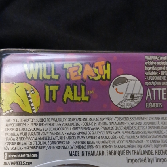 Hot Wheels Will Eat It All Monster Truck - Green and Purple - Picture 4 of 7